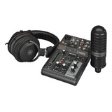 Mixer Consola Yamaha Ag03 Mk2 Pack Streaming Podcast 