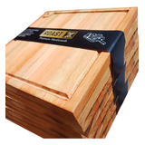 Platos Pack X12 Eucalipto Premium Asado Cocina Madera 23x23