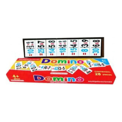 Dominó Didactico Madera - Multiplicaciones | MercadoLibre