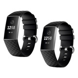 2×correa Repuesto Para Fitbit Charge 3/4 Ip67