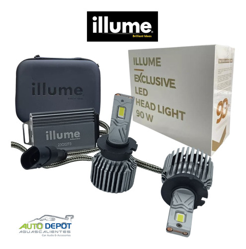 Focos Led Illume Exclusive 90w H1 H3 H7 H11 9005 9006 D2s