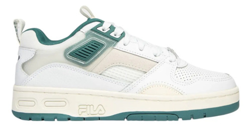 Tenis Fila Niño Juvenil Corda Blanco Verde Casual | Envío gratis