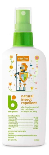 Repelente Gravidas Bebês Natural - Babyganics 177ml Importad