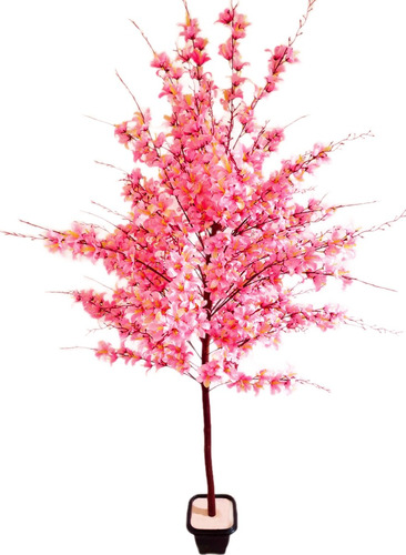Planta Artificial Árvore Lírio Rosa 1,60mt Altura