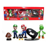 Set X 6 Figuras De Super Mario Bros En Caja