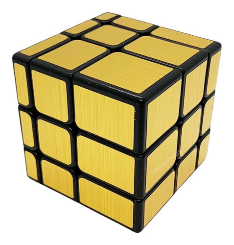 Cubo Rubik Moyu Mirror Qiyi 3 X 3 Dorado Oro Gold 3x3x3