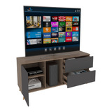 Mueble De Tv Salem P/ Pantalla 60puLG Dos Cajones Excelsior