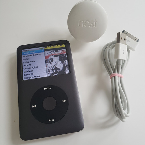 iPod Classic 160gb Cinza 7ª Geração + Cabo E Carregador Nest