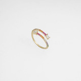 Anillo Sunrises Ajustable Oro Laminado 18k