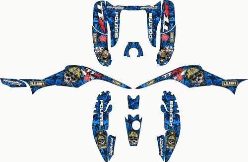 Personalizacion Polaris Trailblazer 250 Sticker Calcas