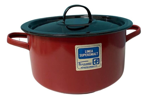 Cacerola Enlozada Ferrum Supersmalt Roja N26 Original Nueva