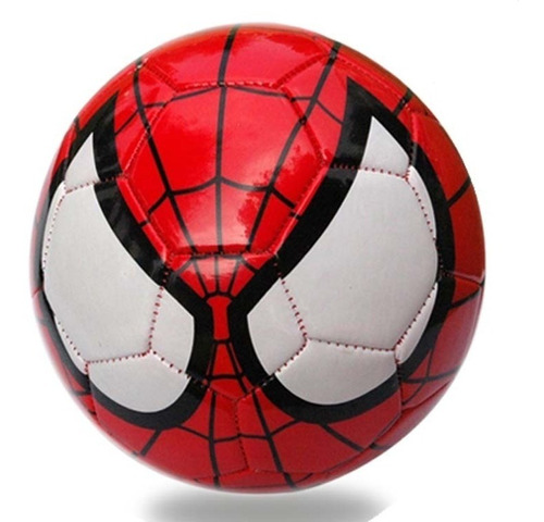 Bola De Futebol N°5 Society Homem Aranha Couro Sintético