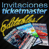 Invitaciones Ticketmaster Editables En Photoshop +300