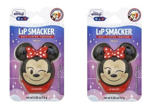 2 Paq. De Lip Smacker Disney Minnie Importados Paq1