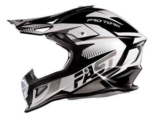 Capacete Pro Tork Fast Tech Moto Trilha Motocross Off Road