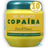 10 Gel Branco Copaíba Corporal Natu Charm Cânfora Atacado 