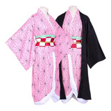 Disfraz De Kimono De Anime Demon Slayer Kamado Nezuko Com Peluca Cosplay Traje Para Halloween