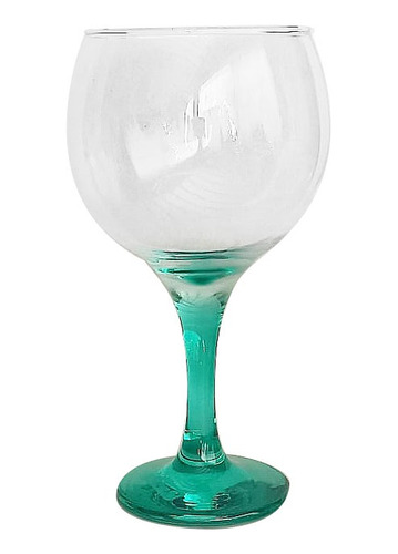 2 Copas Vidrio Gin Tonic  Tallo Color Traslucido 600ml