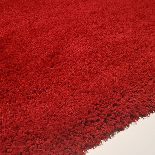 Carpeta Alfombra Shaggy Element Roja 1,60 X 2,30 Mts Soul