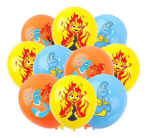 Set De 12 Globos Latex Para Fiesta Diferentes Diseños 