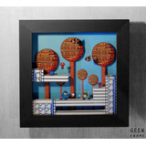 Megaman - Cuadro Diorama - Retro Games Nes - Geek Frame