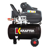 Compresor De Aire Eléctrico Portátil Krafter Ack 24-2.0 Monofásico 24l 2hp 220v 50hz/60hz Negro