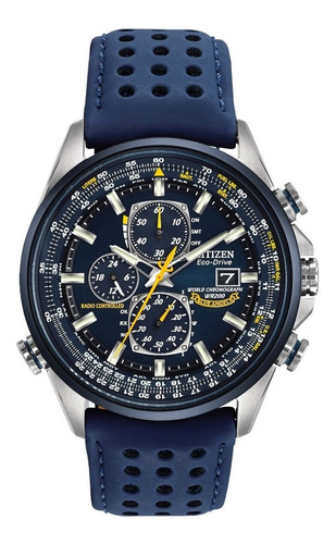 Reloj Hombre Citizen At8020-03l Blue Angel Ecodrive Cronometro Radio Controlado L M