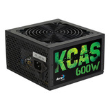 Fonte Atx Aerocool 600w Kcas 80plus Bronze Bivolt Sem Cabo