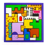 Tetris Rompecabezas Encastre De Animales Madera Artesanal