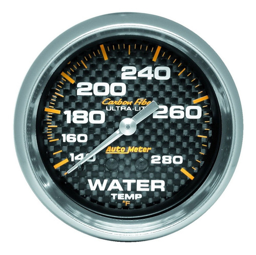 Autometer 4831 Temperatura De Agua 140-280f Carbon Fiber