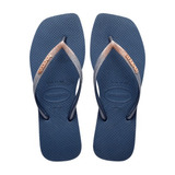 Chinelo Havaianas Quadrada Azul Indigo