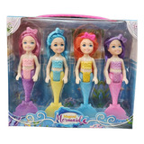 Muñeca Sirena X4 Princesa Caja Nueva Excelente Calidad 