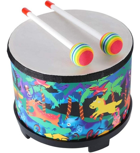 Tambor De Piso, Instrumento De Percusion Para Niños