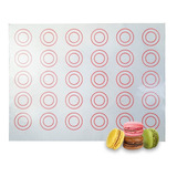 Placa Plancha Silicona C/ Malla Macarons Macarrones 40x 30cm