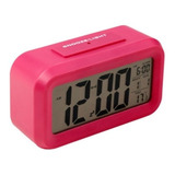 Reloj Despertador Sensor Luz Lcd Digital Alarma Temperatura