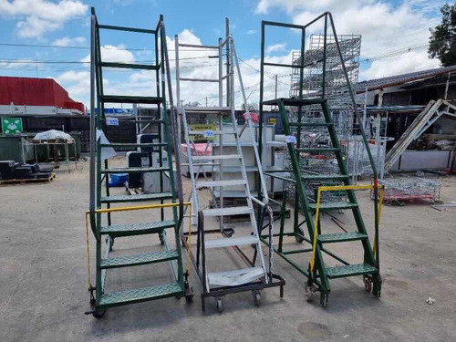 Escalera Burro Para Supermercado Góndola Estantería Envíos