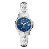 Reloj  Es5005 Para Mujer Análogo De Cuarzo Esera Azul Y
