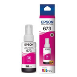 Kit 2 Tinta Epson T673 Ecotank Magenta 70 Ml L800 L805 L810 