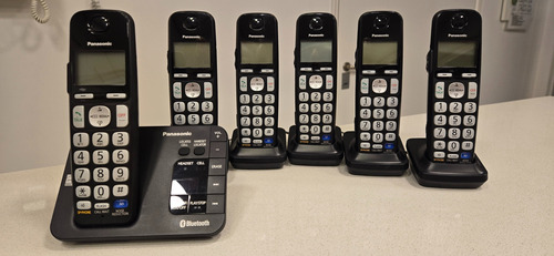 Teléfono Panasonic Kx-tge264 Inalámbrico Con 6 Unidades