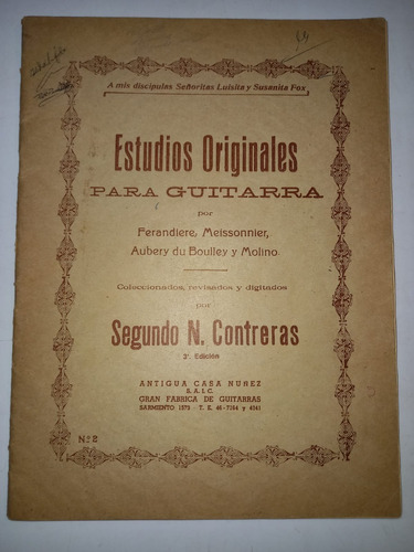Estudios Originales Para Guitarra Por Segundo Contreras