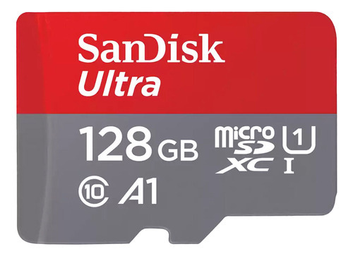 Sandisk Tf Ultra C10 140mb/s 128gb (vermelho) A1
