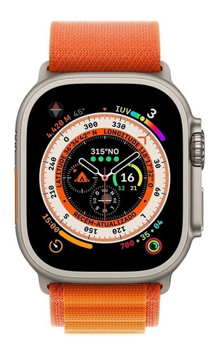 Apple Watch Ultra Titânio Loop Alpina Laranja + Brinde