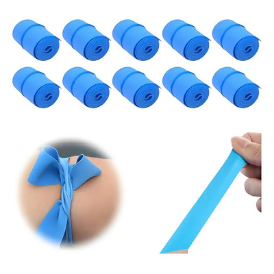 10 Pzas Torniquete Ligadura Laboratorio Venopunción Elástico | MercadoLibre