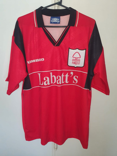 Camiseta Nottingham Forest Umbro 1996 #18 Alf-inge Haaland