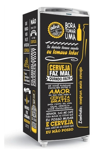 Kit Adesivo Geladeira Tema Frases De Cervejas Sob Medida