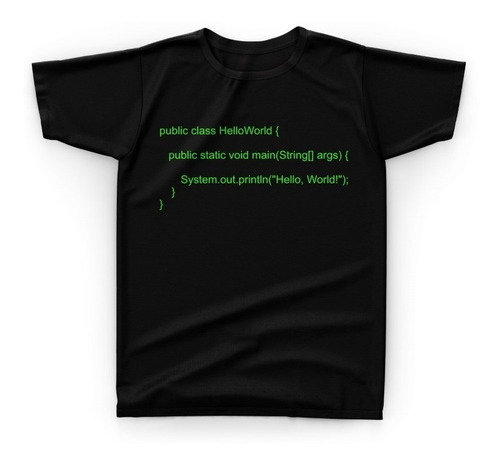 Camiseta Camisa Programação Tecnologia Hello World - R01