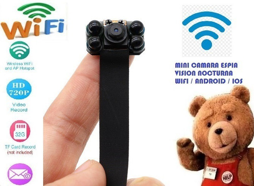 Mini Camara Espia Wifi Vision Nocturna Hd Android E iPhone