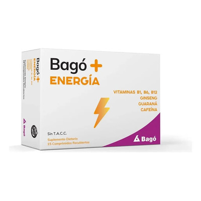 Bagó+ Energía Mejora Rendimiento Físico Y Cansancio 15 Cápsulas