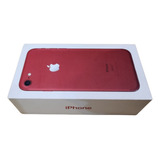 Caja Estuche Vacía De iPhone 7 Rojo 128 Gb. Impecable