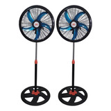 Ventilador X2 5 Aspas Silencioso Rota 360 Grados 100w De Pot